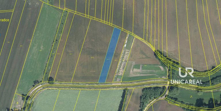 Prodej zemědělské půdy, 2047 m2 – Rajhradice