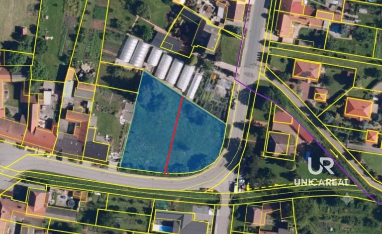 Prodej stavebního pozemku 2348 m² Kovalovice