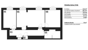 Pudorys-bytu-3kk-Brno-Bayerova